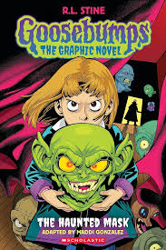 link to book trailer for Goosebumps: The Haunted Mask by R.L. Stine